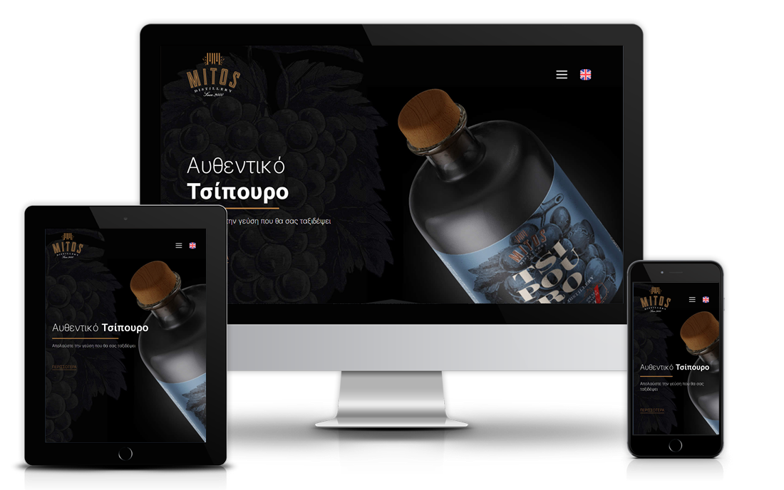 Mitos Distillery Responsive Wordpress Website